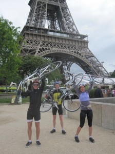 My husband, a friend of ours, and I cycled from London to Paris this year. Having a short-term goal will motivate you to keep exercising.